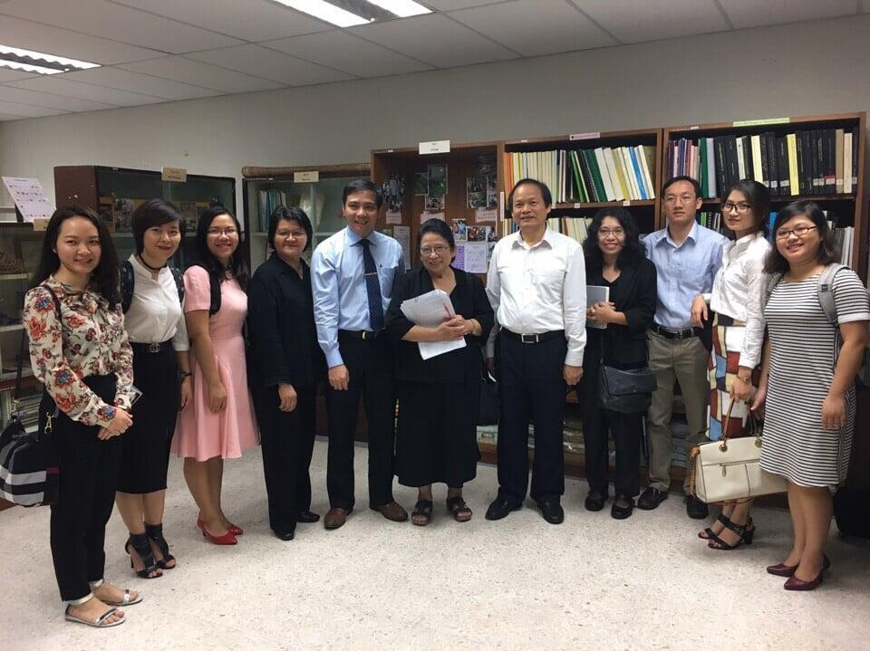 Chuyến thăm làm việc với Viện Nghiên cứu Ngôn ngữ và Văn hóa Châu Á, Đại học Mahidol, Bangkok, Thái Lan