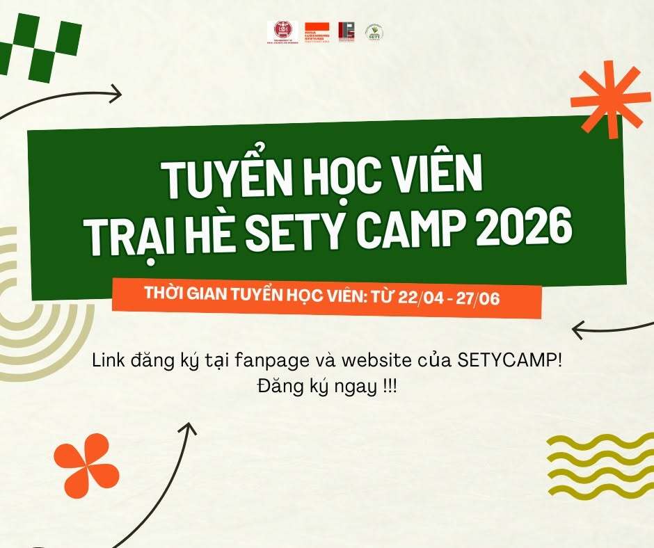 Tuyển học viên trại hè Sety Camp 2026