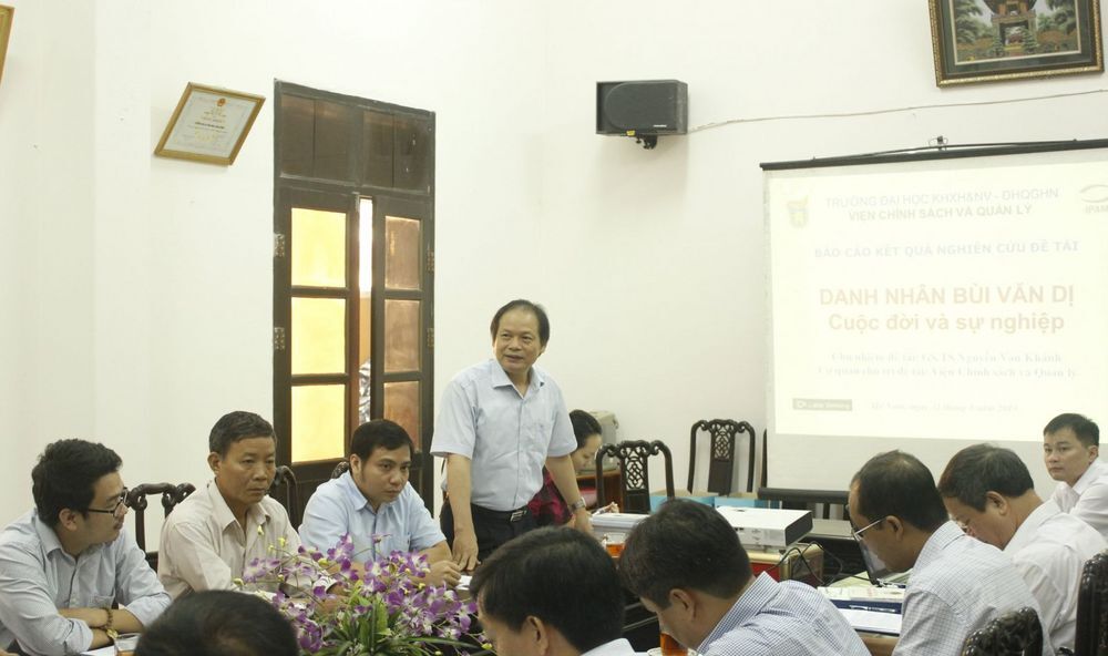Nghiệm thu thành công đề tài Danh nhân Bùi Văn Dị - Cuộc đời và Sự nghiệp